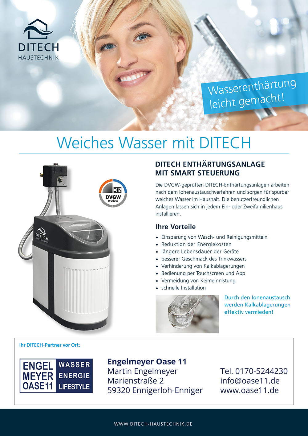 Weiches Wasser mit DITECH - Engelmeyer Oase 11 in 48317 Drensteinfurt